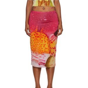 Paloma Wool Pink Vita Midi Skirt in Size Small/XS